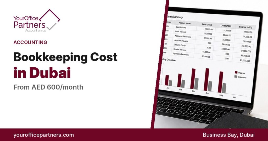 Bookkeeping cost in Dubai from AED 600 per month – Your Office Partners